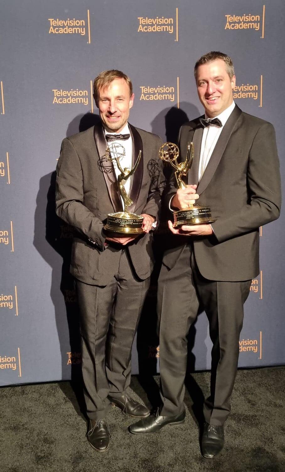 intoPIX_-_Gael_Rouvroy_and_Pascal_Pellegrin_at_the_Emmy_Award_2025.jpg